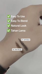Silkygirl Natural Brow Pencil Waterproof | Pensil Alis Tahan Lama