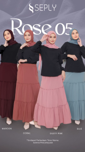 ROK SEPLY ROSE 05 BAWAHAN WANITA TERBARU DAILY KASUAL KEKINIAN KONDANGAN KULIAH TERMURAHHHH