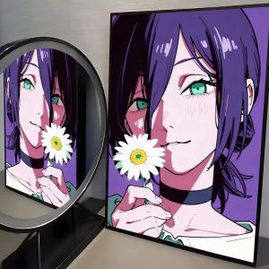 Bandai | Pintura de Diamantes Anime C-Chainsaw Man Reze Mosaico de Diamantes Arte Hecho a Mano Regalo Creativo Exquisito Decoración d