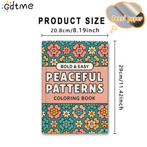 PEACEFUL PATTERNS Coloring Book for Stress Relief - Anti-Anxiety Mindfulness Art Therapy with Creative Painting Pages