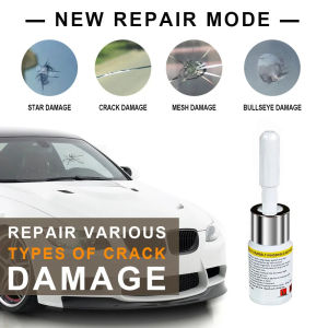 Car Windshield Glass Cracked Repair Agent Nano Repair Set Window Glass Scratches Crack Restore Traceless Curing Glue Tools