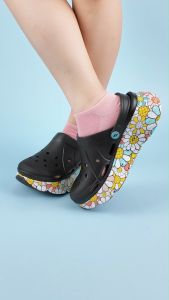 Skechers สเก็ตเชอร์ส รองเท้าผู้หญิง Women Foamies Max Cushioning Foamies In Bloom Shoes - 111671-BKMT