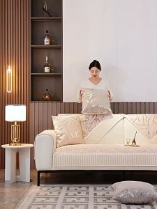 Luxury Embroidery Sofa Covers Velvet Sofa Cushion Flannel Sofa Mat Universal Full Cover Non-slip Seat Cover Sofa Towel for Living Room Decor