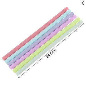 6Pcs Reusable Food Grade Silicone Straws Straight Bent Multicolor Drinking Straw For Childrens Party Bar Accessories