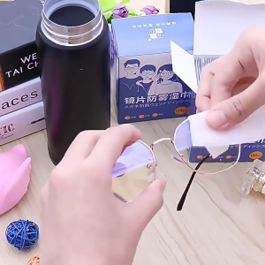 Hộp 100 miếng khăn giấy lau kính nano chống mờ sương giấy lau kính chống trầy xước