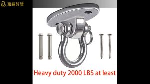 Stainless Steel Outdoor Indoor Yoga Hammock Chair Sandbag Heavy Duty Swing Hanger 2000LB Capacity