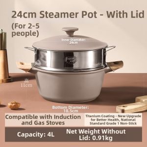 CAROTE | Non-stick Pressure Steamer Pot Multipurpose Cooking Compatible