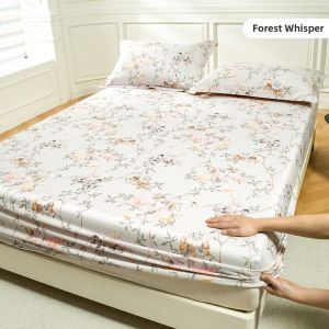 Premium Cotton Print Fitted Sheet 180x200x220cm