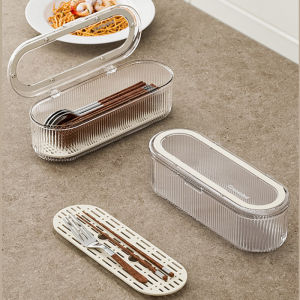 Household Spoon Fork Tableware Kitchen Dust And Insect Proof Drain Storage Box Storage Shelf Kitchen Storage