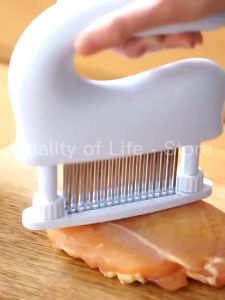 A373 เนื้อสแตนเลส A373 มีด 48 ใบ สำหรับการทำอาหาร เพื่อให้เนื้อนุ่มและแถม แถมฟรีแปรงอาหาร