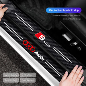 Audi | Carbon Fiber Leather Car Door Protection Strip Stickers For Audi A3 A4 A6 A5 Q5 A1 Q7 Q3 Q2 Q8 A7 A8 TT S1 SQ5 RSQ3 RSQ8 RS3 RS4