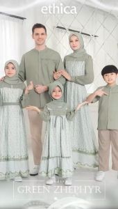 SARIMBIT/COUPLE KELUARGA LADIVA 01 GREEN ZHEPHYR TERBARU!! - BY ETHICA