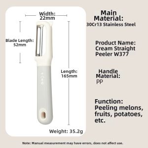 SHI BA ZI ZUO | Stainless Steel Peeler Knife for Potato and Apple