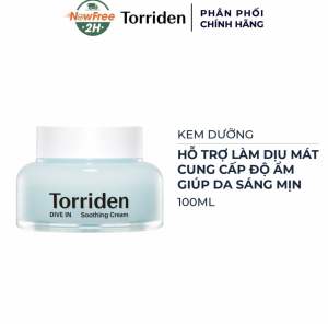 Kem Dưỡng Torriden 100ml DIVE-IN Low Molecular Hyaluronic Acid Soothing Cream Làm Dịu Da Dưỡng Ẩm Sáng Bóng Da