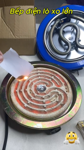 Bếp điện lò xo tròn lớn 21cm hơ lá trầu nấu ăn ... bếp điện nóng nhanh không kén nồi