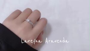 Lareyna Aravenda Cincin Wanita S925 Korea Style Mata Kristal Mewah CC015