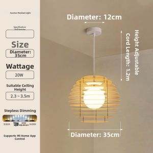 HONGPINAIJIA | Sunset Ambience Pendant Light with Adjustable Memphis Design
