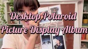 Desktop Small Photo Album 68 Pockets Acrylic FlipPhoto Book Tabletop Picture Display suitable for 2x3 inch Polaroid/Fujifilm Cameras/Kpop Photocard/Flash Card