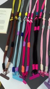 Detachable Mobile Phone Lanyard Universal Crossbody Phone Strap Camera Lanyard Kettle Rope 3-in-1 Color Blocking Phone Lanyards
