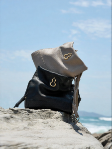 bampo | Soft Leather Drawstring Bucket Bag Large Capacity