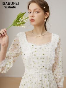 isabufei | Đầm Công Chúa Hoa Văn Ren