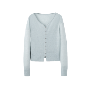 Áo Cardigan Len Đan Nút Đơn Giản