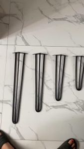 ComBo 4 Chân Bàn Ghế Hairpin Loại 3 Thanh Nan sắt Có Tặng Kèm Vít