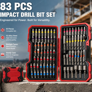 83PCS Set of Multi-functional Drill Bits Complete Range of Multi-specification Bits General Accessories for Electric Hand Drills