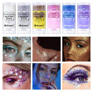 5 Color Body Painting Sequins Stick Face Lips Star Glitter Powder Eye Shadow Festival Stage Makeup