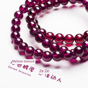 Natural Crystal Quartz Purple Agate Single Circle Bracelet Womens Fashion Jewelry out Polished Craft Hand Chain