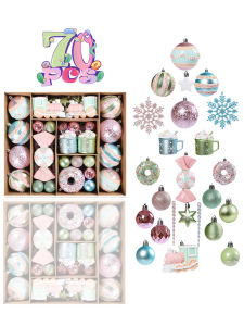 Christmas Decorations Christmas Balls Snowflakes Stars Ornaments Adorn Christmas Trees Scene Arrangement Photography Props