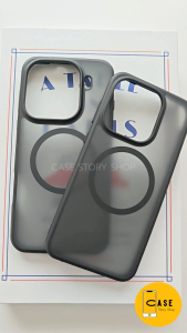 เคส OPPO Find X9 / X9 Pro มีแม่เหล็ก สีดำด้าน PC + TPU กันกระแทก Anti-Yellow