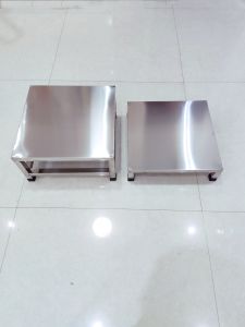 Stainless Steel Kitchen Storage Rack Stand Moisture Proof Rice Flour Soup Pot Holder Floor Mounted Heightening Shelf Base