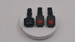 Wireless Life Alert Call Buzzer System Caregiver Pager 1 Number Screen 1 Watch Wrist Clock 5 Emergency Call Button 2 Wrist Vibration bell for Hospital Clinic Nursing Home Disabled Elderly Seniors