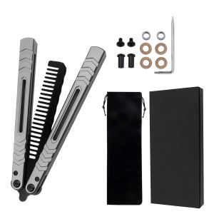 Handsome Barison Aluminum Alloy Handle Foldable Comb Outdoor Manual Tools Safety Novice Practice Combination