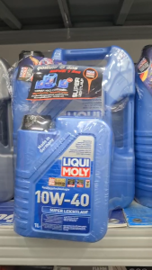 LIQUI MOLY SUPER LEICHTLAUF 10W-40 สำหรับรถที่มีไมล์มากกว่า100000 กม เครื่องยนต์ดีเซล  6 ลิตร ฟรี 1