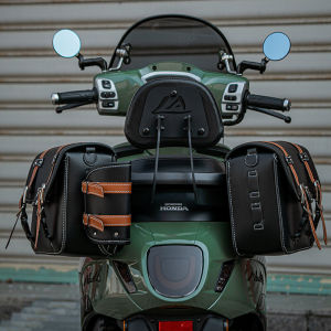 GS Retro Motorcycle Waterproof Universal Saddle Side Side Bag Pedal Rear Box Satchel Pannier Bag Storage Electric Car