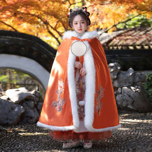 Thickened Hanfu Childrens New Year Clothes Winter Style Little Girl Traditional Chinese Costume Ethnic National Style Festive Wear