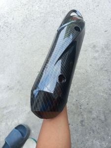 tameng knalpot spacy karbon