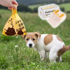 HamshMoc Dog Poop Bags Double Layer Non-Slip Handle Eco-Friendly for Dogs Cats (50PCS)