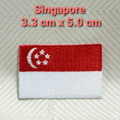 [S] Iron On Patch/ Applique Country Flag Asia & Oceania