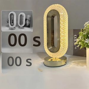 โคมไฟตั้งโต๊ะ LED ชาร์จ USB สวิตช์สัมผัสไฟตกแต่งห้องไฟอ่านหนังสืออุปกรณ์โต๊ะทํางาน LED โคมไฟข้างเตียงไฟกลางคืน