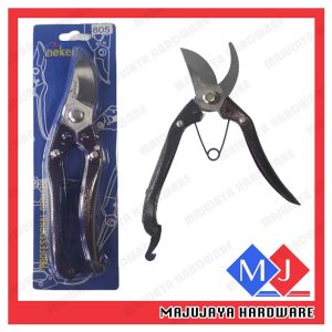 NEKEN® (805) Gardening Pruning Shear Gunting Pokok Bunga 黑柄花剪 Pruning Shears Garden Scissors Plants Bonsai Gardening - Carbon Steel Blades, Easy to Use and Store
