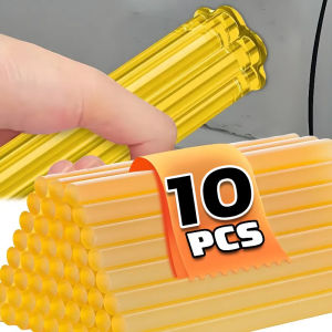 WOKen】แท่งกาวร้อนละลายติดรถ10ชิ้นกาวความหนืดสูงสำหรับซ่อมแซมตัวถังรถแบบไม่ทำรอยบุ๋มไม่ทาสีกาวงานช่างงานฝีมือแบบทำมือ
