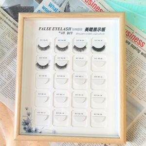 Acrylic Dustproof Frame Eyelash Extension Display Board Grid Style Japanese Planting Method Beauty Nail Tool from China