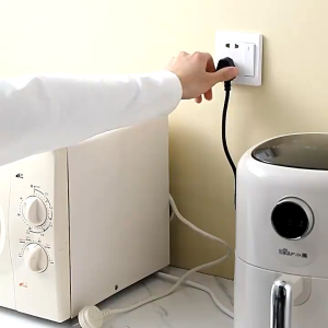 Mengni Penjepit Kabel Listrik Kabel Steker Dinding Dapur Tempat Kabel Pengisi Daya Pengatur Penyimpanan Kabel Penggulung