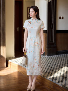 Graceful Short Sleeve Chinese Dress Summer Spring 2026