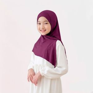 Hijab instan anak segi tiga sofpad usia 4-12 tahun jilbab murah berkualitas ready stok