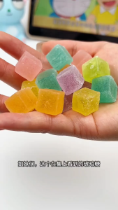 Vinafood Crystal Gummy Candy 100g/ 250g/ 500g l No Sugar Added l Colorful Soft Chewy Sweets