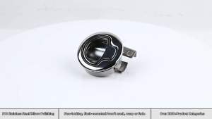 Marine 316 Stainless Steel Turning Lock Flush Pull Locker For RV Yacht Deck Boat Accessories